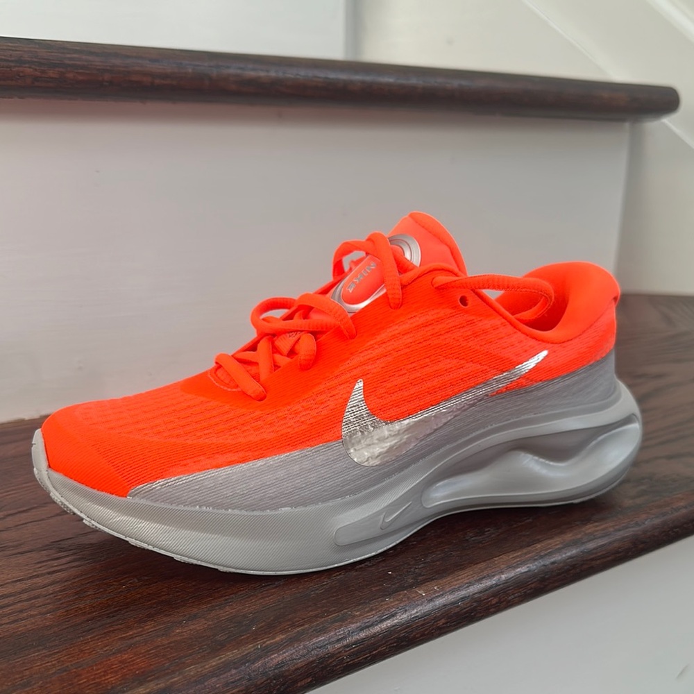 Nike Kids' Orange and Silver Sneakers